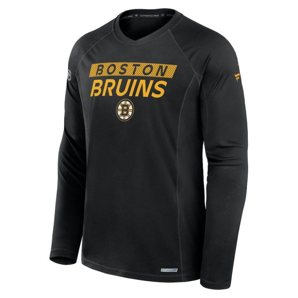 Boston Bruins Fanatics Authentic Pro Rink Tech Long Sleeve T-Shirt - Black - NHL 200869630