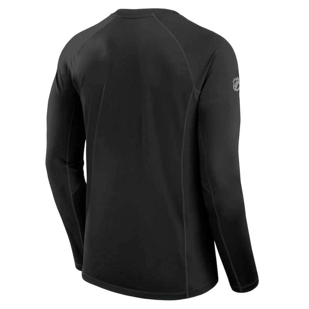 Chicago Blackhawks Fanatics Authentic Pro Rink Tech Long Sleeve T-Shirt - Black - NHL 200869647