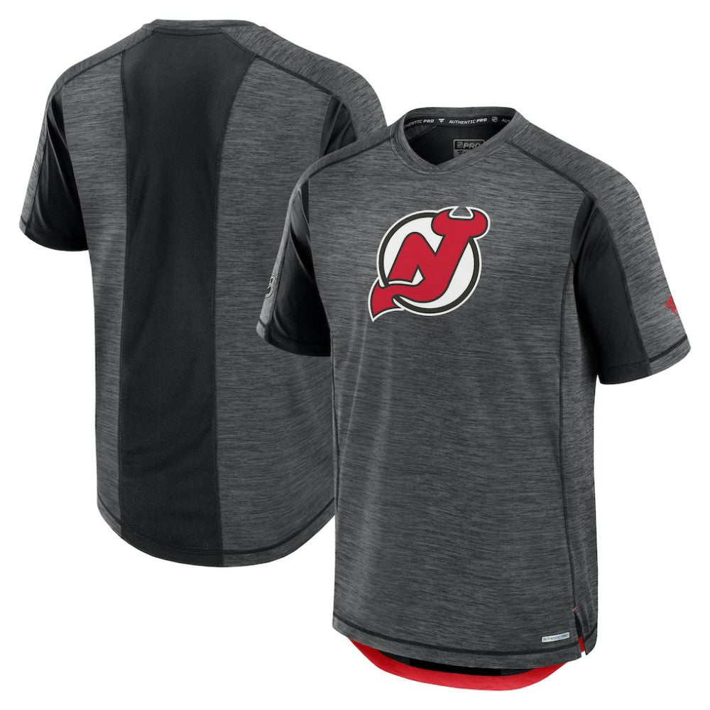 New Jersey Devils Fanatics Authentic Pro Rink Tech T-Shirt - Black - NHL 200869666