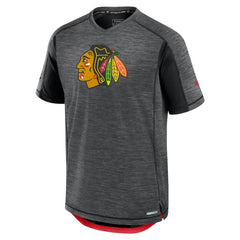 Chicago Blackhawks Fanatics Authentic Pro Rink Tech T-Shirt - Black - NHL 200869682