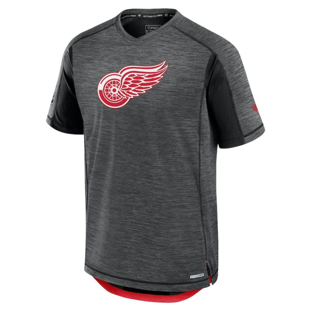 Detroit Red Wings Fanatics Authentic Pro Rink Tech T-Shirt - Black - NHL 200869691