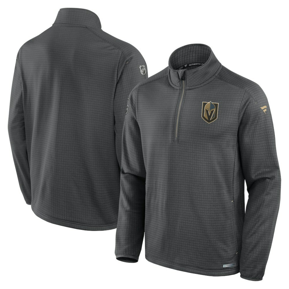 Vegas Golden Knights Fanatics Authentic Pro Rink Quarter-Zip Jacket - Gray - NHL 200869942