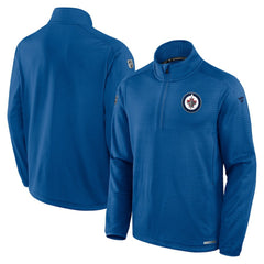 Winnipeg Jets Fanatics Authentic Pro Rink Quarter-Zip Jacket - Blue - NHL 200869955