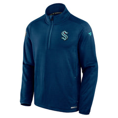 Seattle Kraken Fanatics Authentic Pro Rink Quarter-Zip Jacket - Navy - NHL 200869962