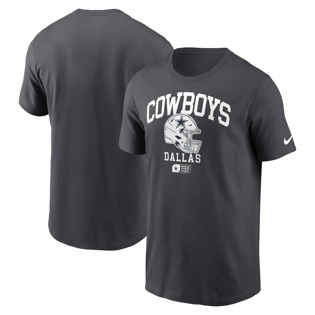 Nike Dallas Cowboys Helmet Essential T-Shirt Charcoal