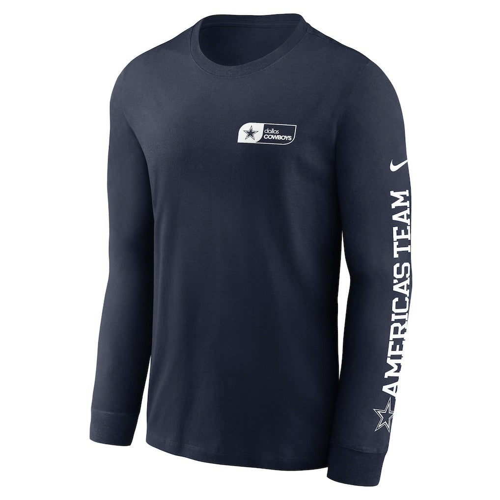 Nike Dallas Cowboys America's Team Essential Long Sleeve T-Shirt Navy