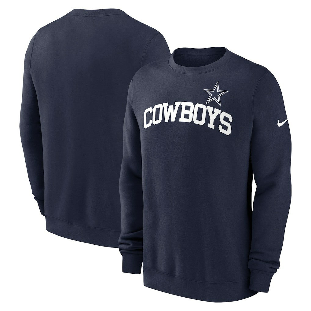 Nike Dallas Cowboys Club Pullover Sweatshirt Navy