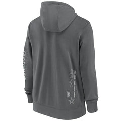 Nike Dallas Cowboys Primetime Club Full-Zip Hoodie Charcoal