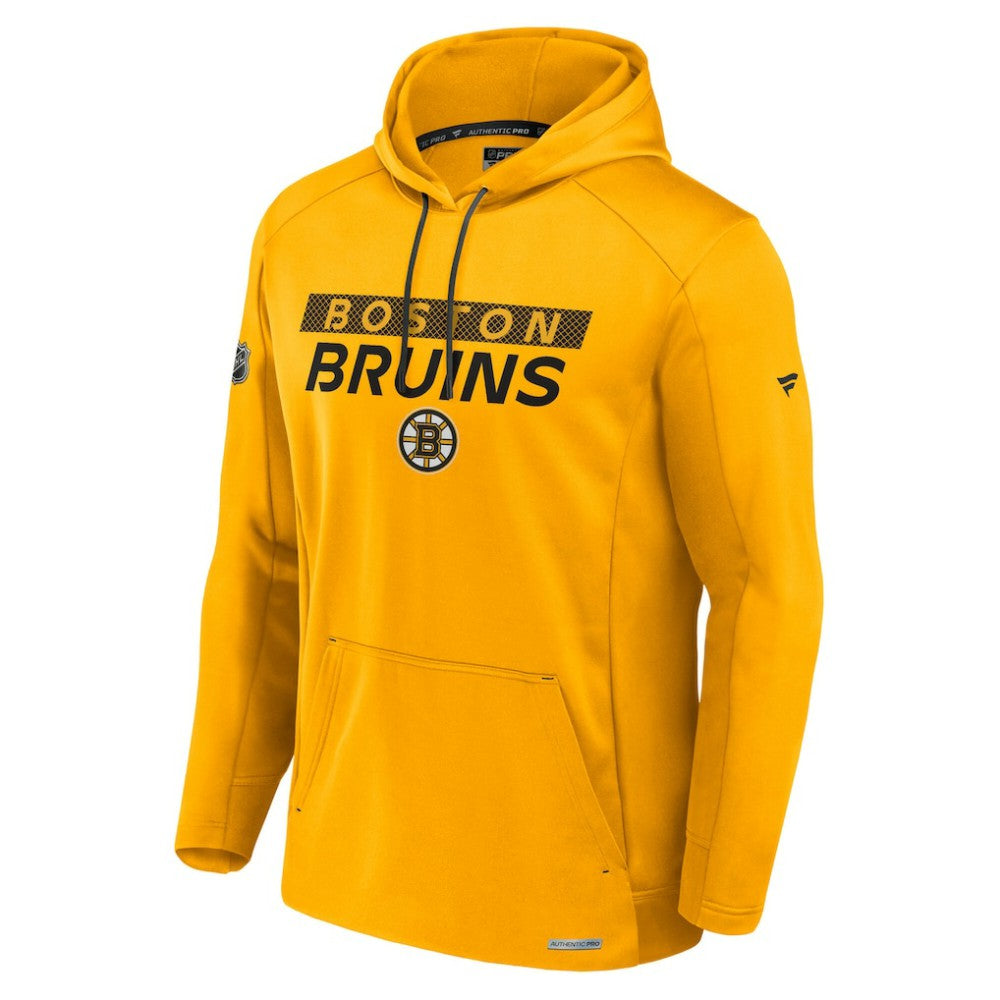 Boston Bruins Fanatics Authentic Pro Rink Fleece Pullover Hoodie - Gold - NHL 200870273