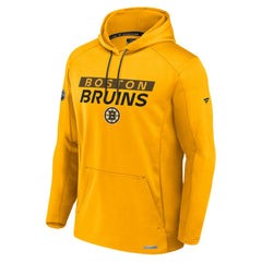 Boston Bruins Fanatics Authentic Pro Rink Fleece Pullover Hoodie - Gold - NHL 200870273