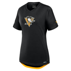 Pittsburgh Penguins Fanatics Women's Authentic Pro Rink T-Shirt - Black - NHL 200870376