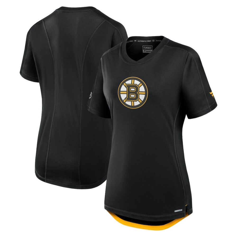 Boston Bruins Fanatics Women's Authentic Pro Rink Tech T-Shirt - Black - NHL 200870407