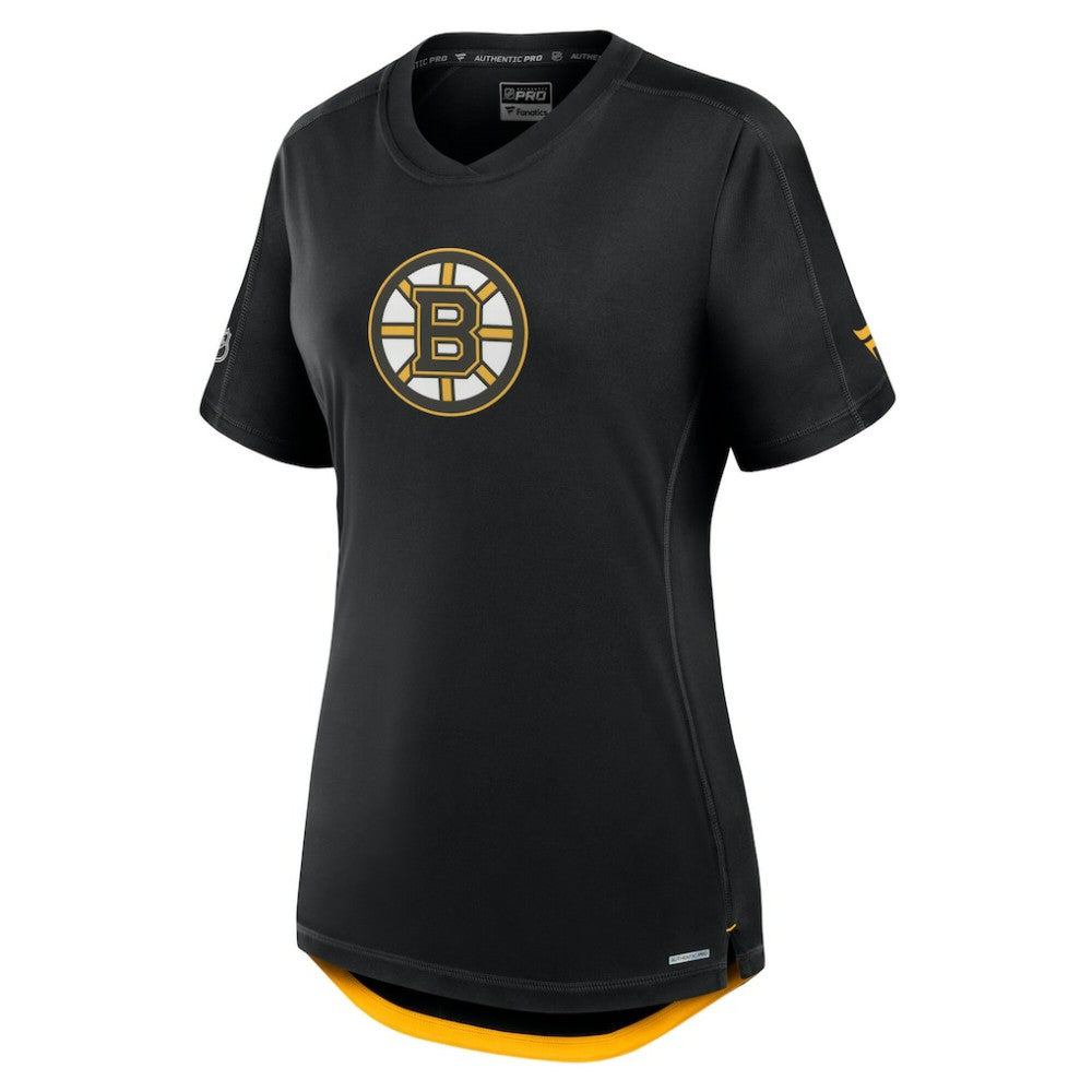 Boston Bruins Fanatics Women's Authentic Pro Rink Tech T-Shirt - Black - NHL 200870407