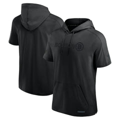 Boston Bruins Fanatics Authentic Pro Road Performance Short Sleeve Pullover Hoodie - Black - NHL 200871146