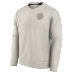 Edmonton Oilers Fanatics Authentic Pro Road Fleece Pullover Sweatshirt - Cream - NHL 200871188