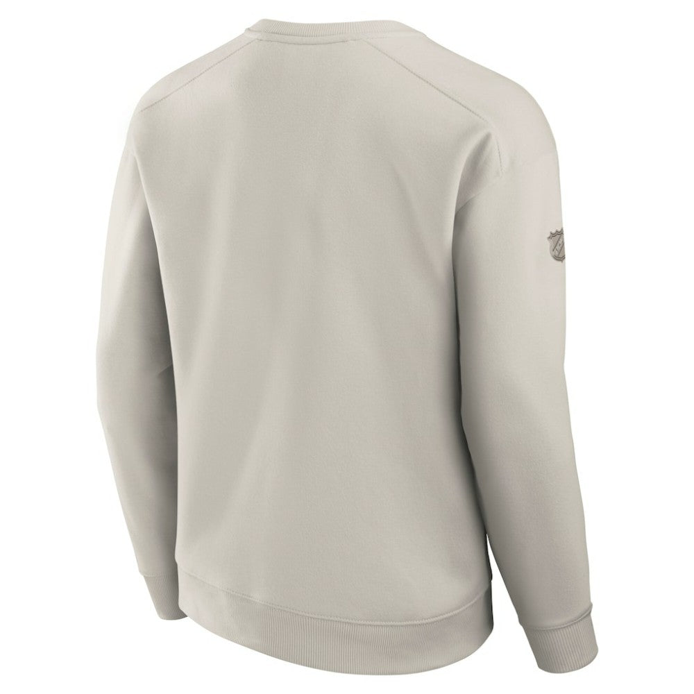 New Jersey Devils Fanatics Authentic Pro Road Fleece Pullover Sweatshirt - Cream - NHL 200871211