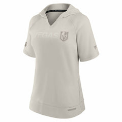 Vegas Golden Knights Fanatics Women's Authentic Pro Road Fashion V-Neck Hoodie T-Shirt - Cream - NHL 200871419
