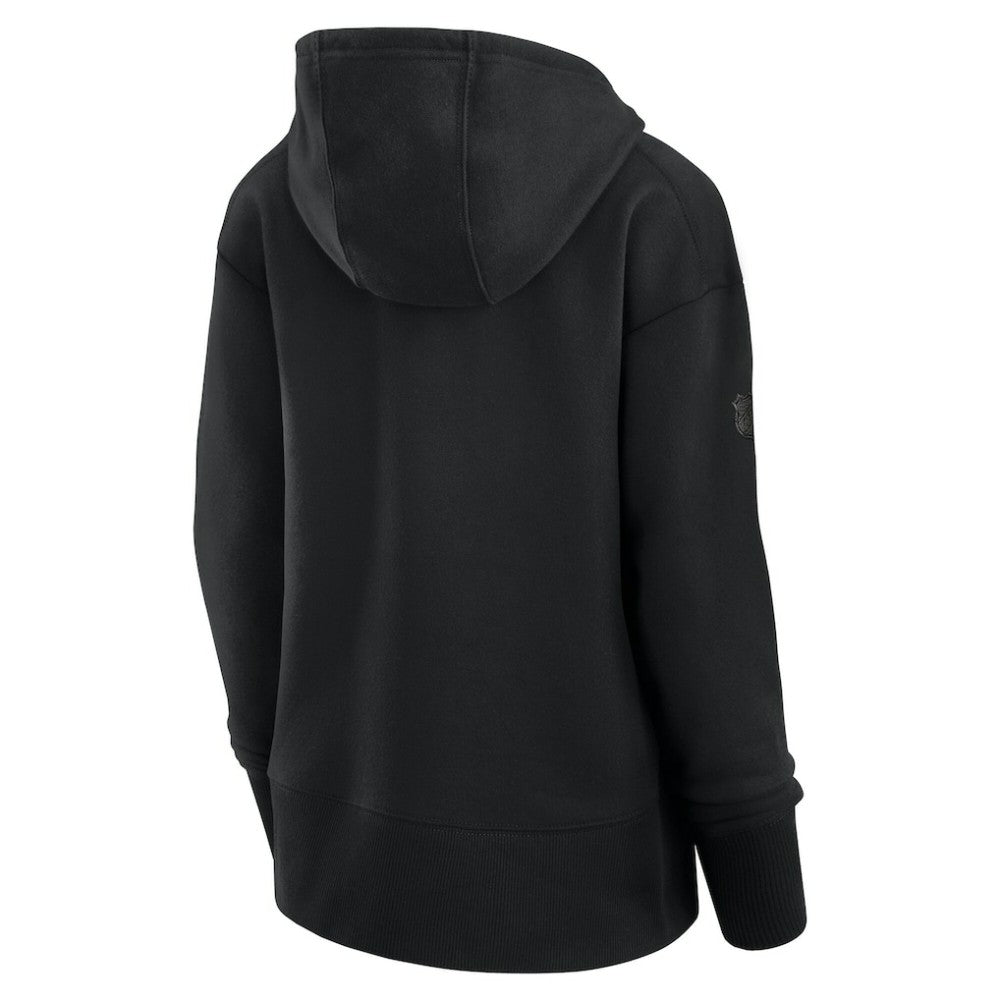 Pittsburgh Penguins Fanatics Women's Authentic Pro Road Pullover Hoodie - Black - NHL 200871433