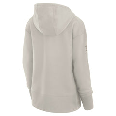 Detroit Red Wings Fanatics Women's Authentic Pro Road Pullover Hoodie - Cream - NHL 200871455
