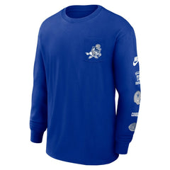 Nike Dallas Cowboys Rewind Heavy Max90 Pocket Long Sleeve T-Shirt Royal