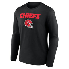 Travis Kelce Kansas City Chiefs Team Wordmark Player Name & Number Long Sleeve T-Shirt Black