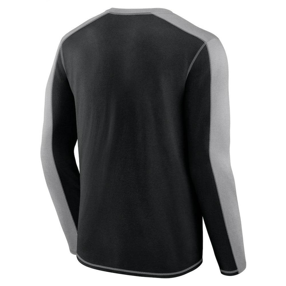 Fanatics Pittsburgh Steelers Behind the Line Long Sleeve T-Shirt Black/Gray