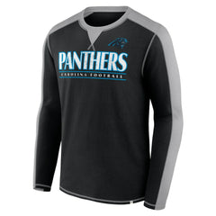 Fanatics Carolina Panthers Behind the Line Long Sleeve T-Shirt Black/Gray