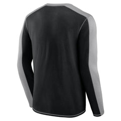 Fanatics Carolina Panthers Behind the Line Long Sleeve T-Shirt Black/Gray