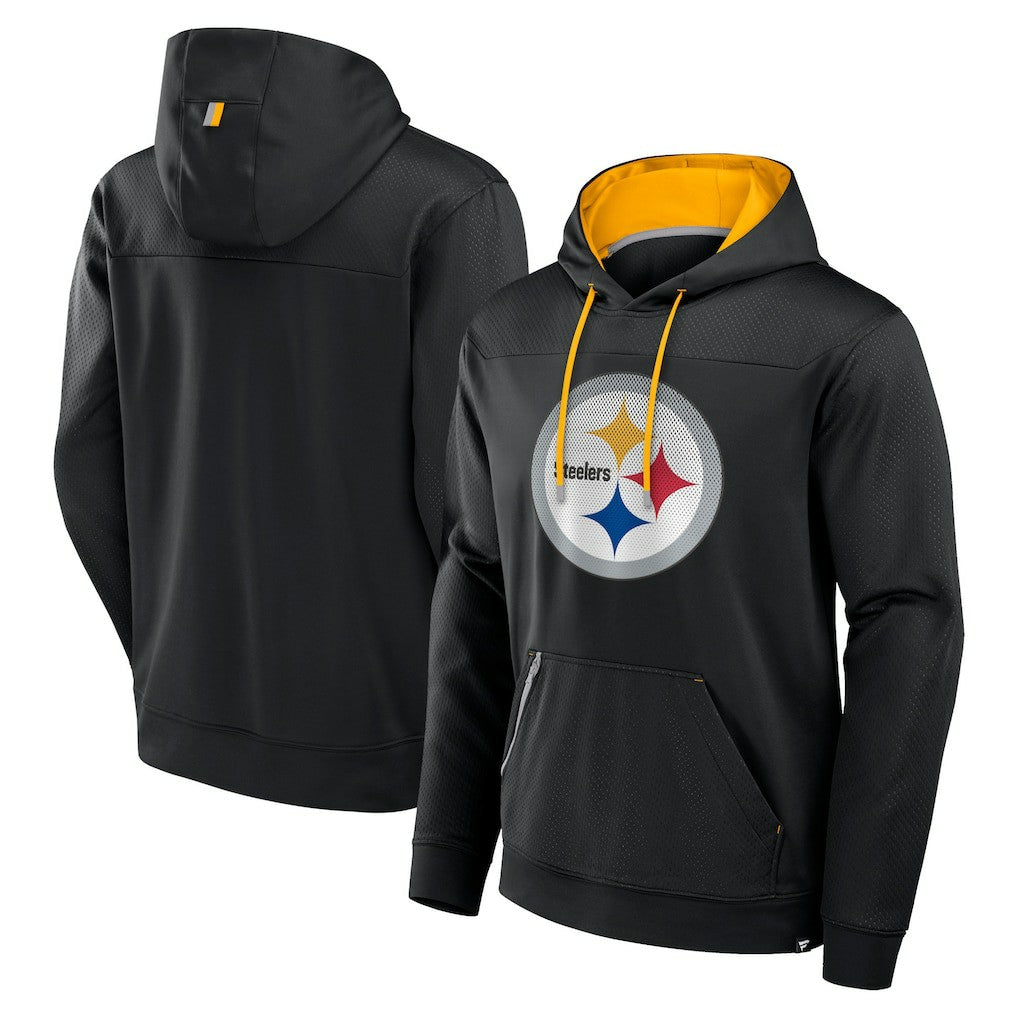 Fanatics Pittsburgh Steelers Defender Pullover Hoodie Black