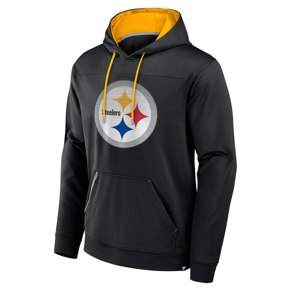Fanatics Pittsburgh Steelers Defender Pullover Hoodie Black