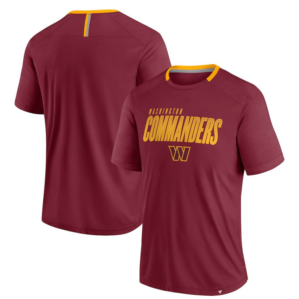 Fanatics Washington Commanders Defender Fade Slant T-Shirt Burgundy