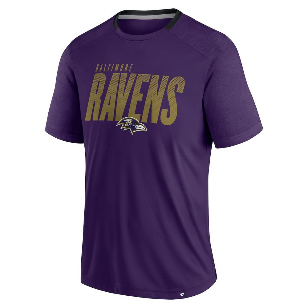 Fanatics Baltimore Ravens Defender Fade Slant T-Shirt Purple
