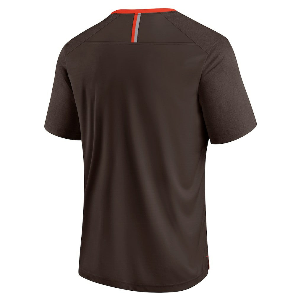 Fanatics Cleveland Browns Defender Fade Slant T-Shirt Brown