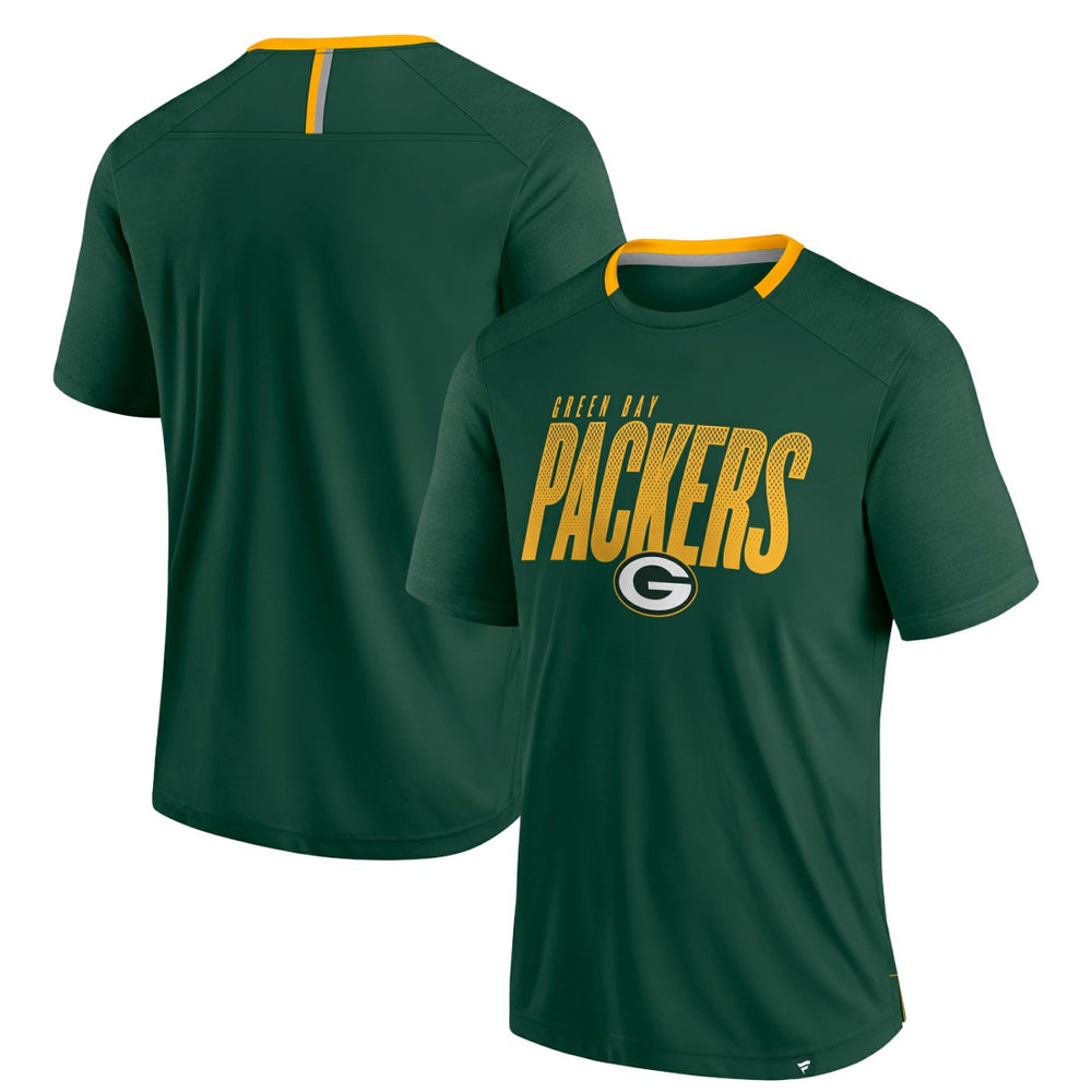 Fanatics Green Bay Packers Defender Fade Slant T-Shirt Green