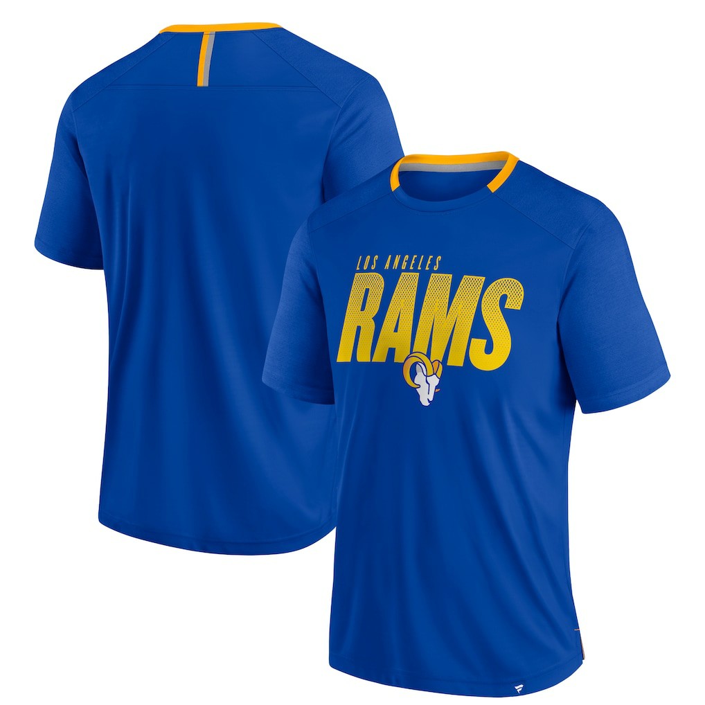 Fanatics Los Angeles Rams Defender Fade Slant T-Shirt Royal
