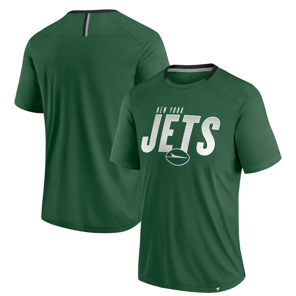 Fanatics New York Jets Defender Fade Slant T-Shirt Green