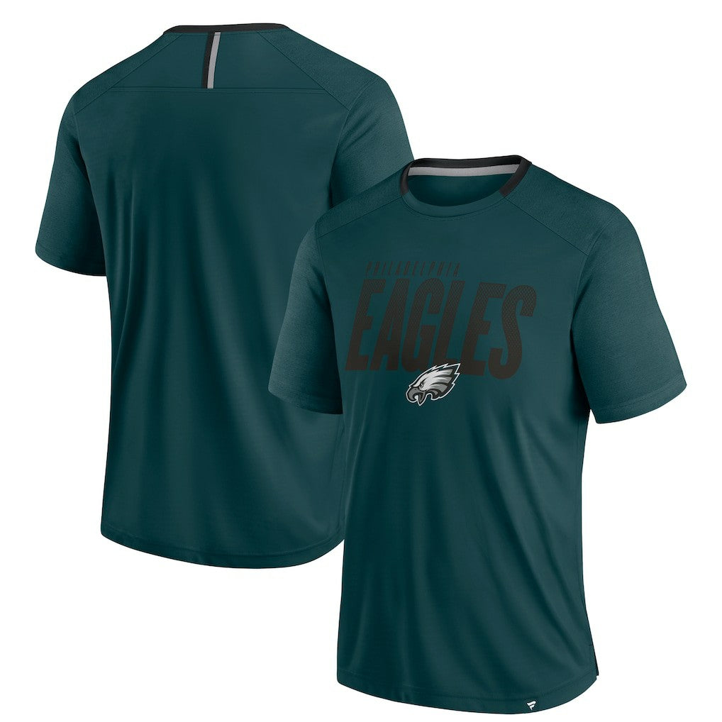 Fanatics Philadelphia Eagles Defender Fade Slant T-Shirt Midnight Green