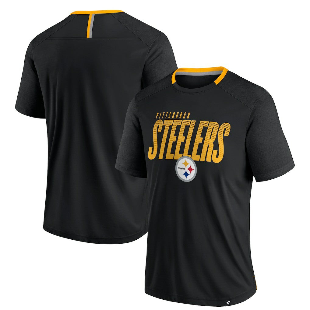 Fanatics Pittsburgh Steelers Defender Fade Slant T-Shirt Black