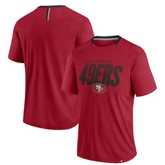 Fanatics San Francisco 49ers Defender Fade Slant T-Shirt Scarlet