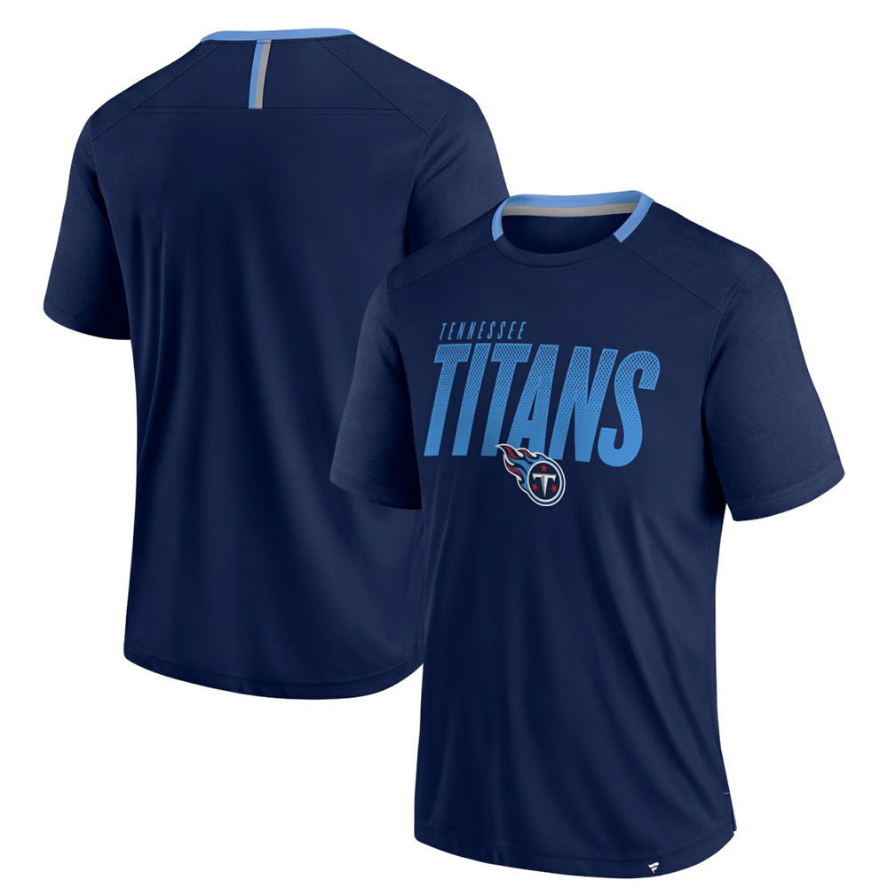 Fanatics Tennessee Titans Defender Fade Slant T-Shirt Navy
