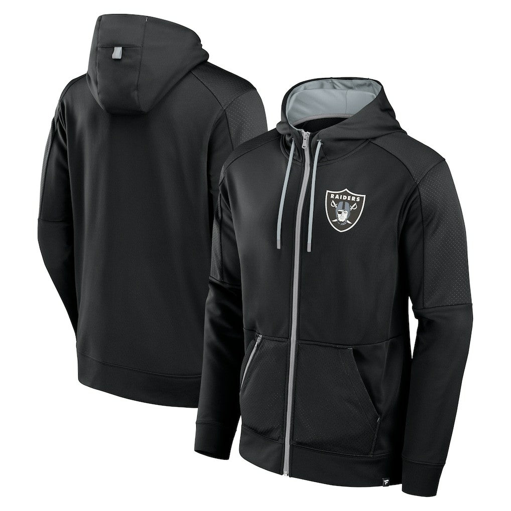 Fanatics Las Vegas Raiders Defender Full-Zip Hoodie Black