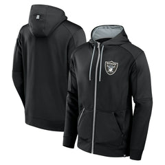Fanatics Las Vegas Raiders Defender Full-Zip Hoodie Black
