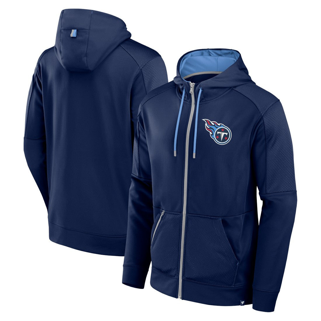 Fanatics Tennessee Titans Defender Full-Zip Hoodie Navy