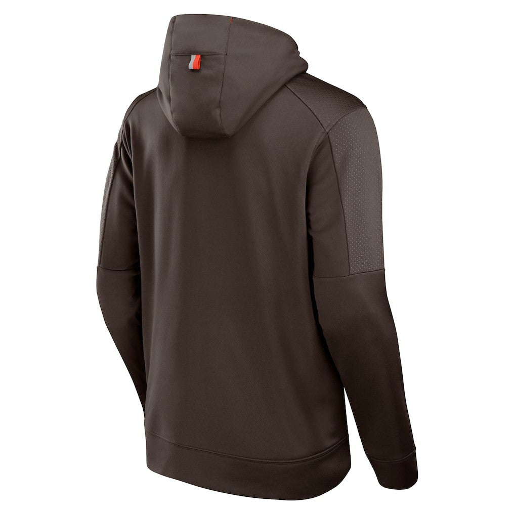 Fanatics Cleveland Browns Defender Full-Zip Hoodie Brown