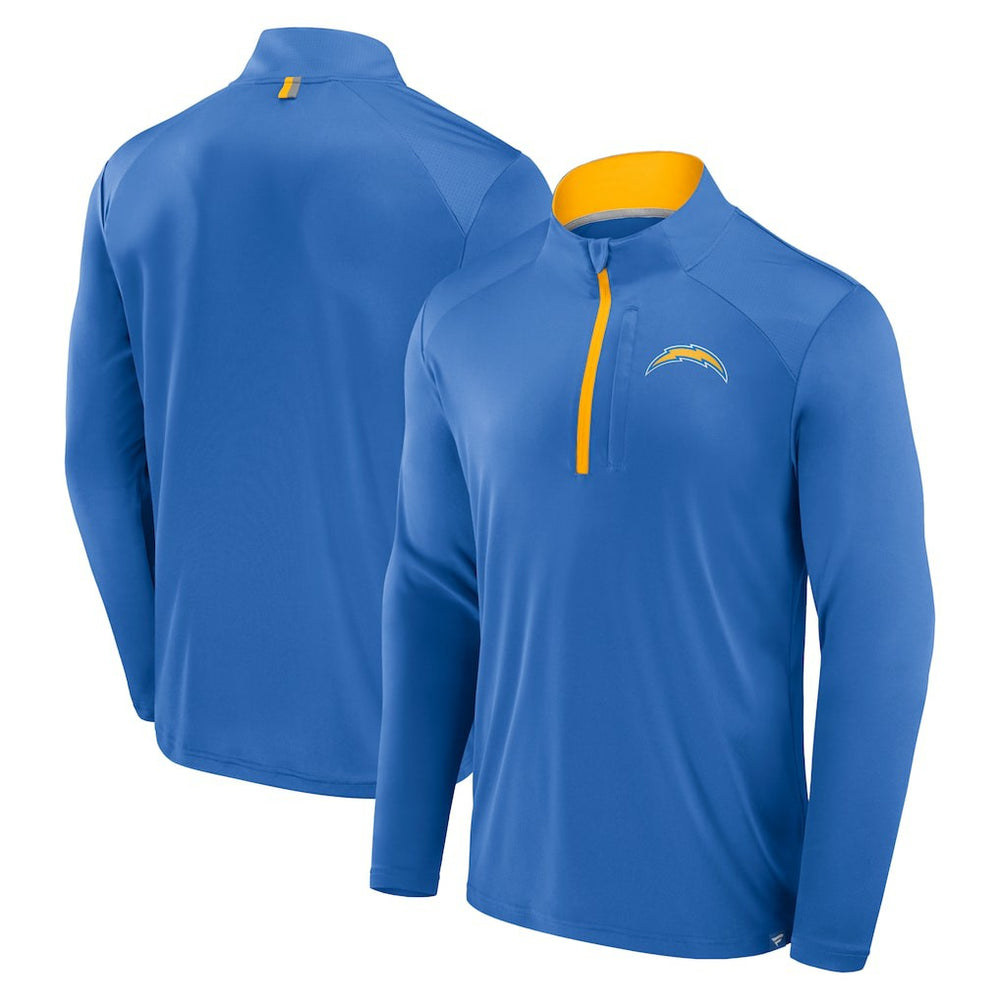 Fanatics Los Angeles Chargers Defender Long Sleeve Quarter-Zip Jacket Powder Blue