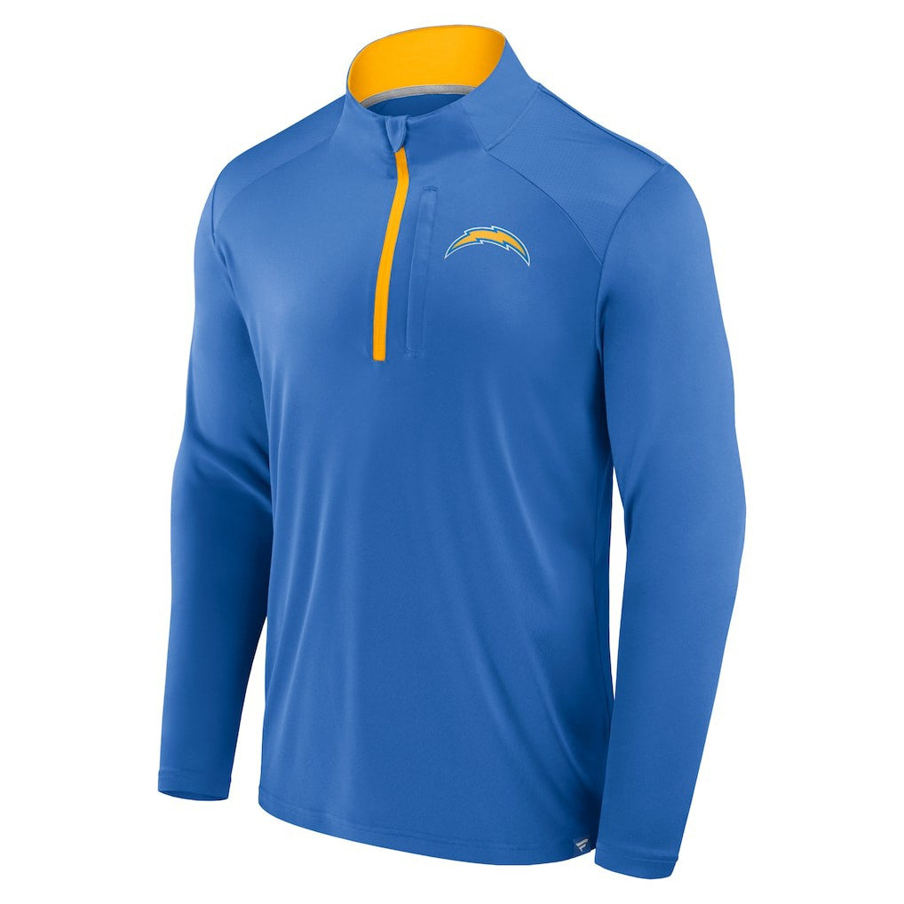 Fanatics Los Angeles Chargers Defender Long Sleeve Quarter-Zip Jacket Powder Blue