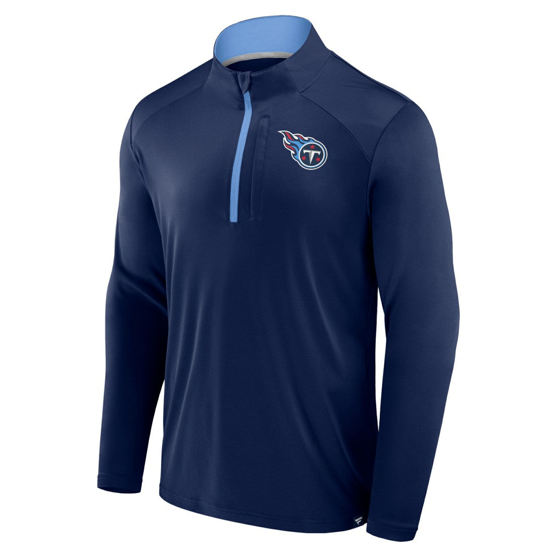 Fanatics Tennessee Titans Defender Long Sleeve Quarter-Zip Jacket Navy