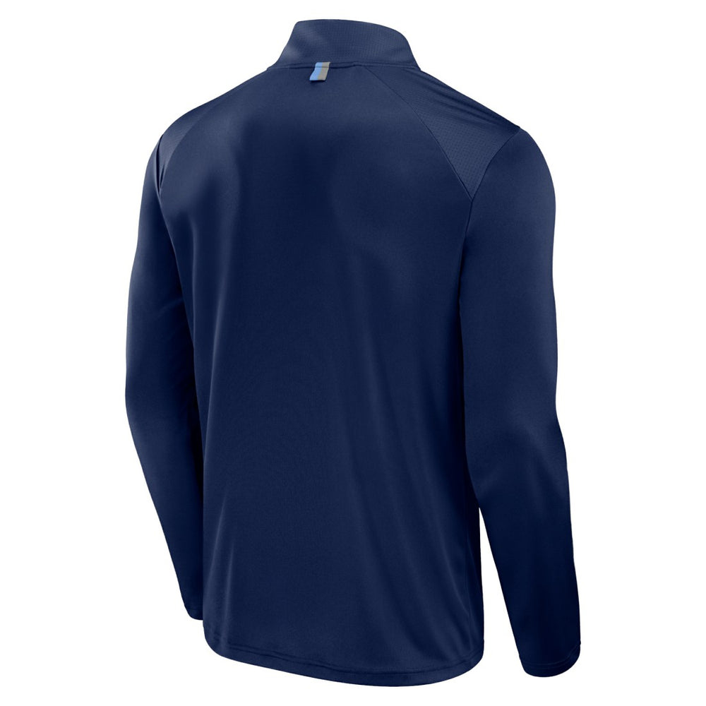 Fanatics Tennessee Titans Defender Long Sleeve Quarter-Zip Jacket Navy