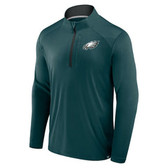 Fanatics Philadelphia Eagles Defender Long Sleeve Quarter-Zip Jacket Midnight Green
