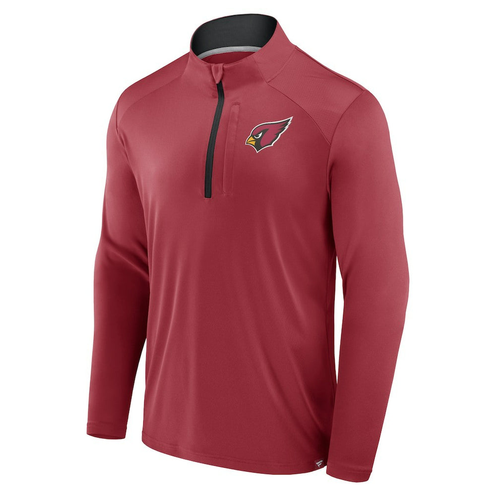 Fanatics Arizona Cardinals Defender Long Sleeve Quarter-Zip Jacket Cardinal